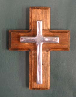 Mexican Pewter - Small Keepsake Cross